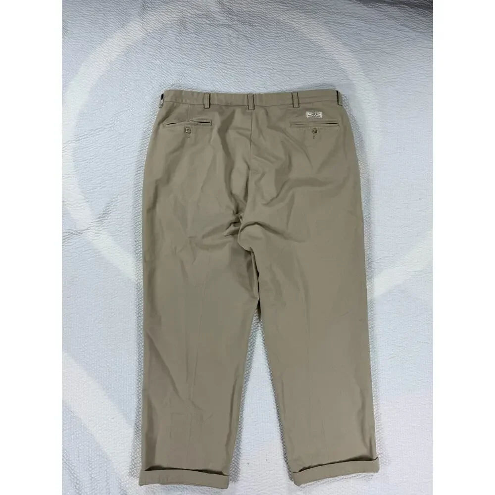Polo Ralph Lauren Pants Mens 40x30 Andrew Pant Tan Chino Casual Cotton Preppy